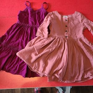 2 pink Dresses old navy twirly 3t